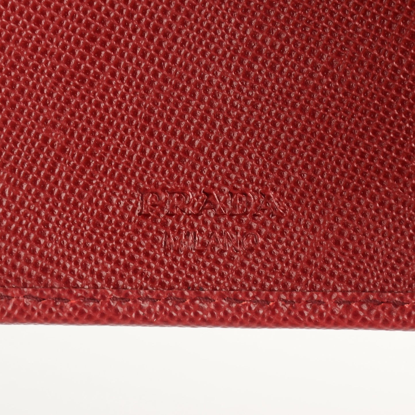 Saffiano Metal Compact Wallet Rubino