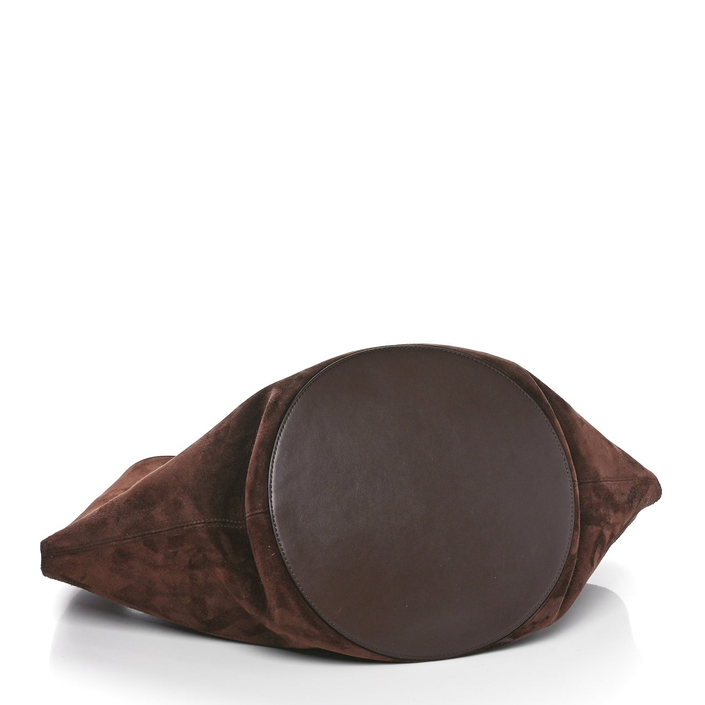 Suede Calfskin Medium Lotus Tote Toffee