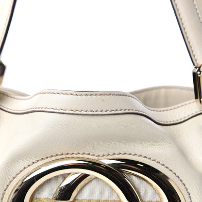 Gucci Calfskin Medium Britt Tote Off White 11 of 11