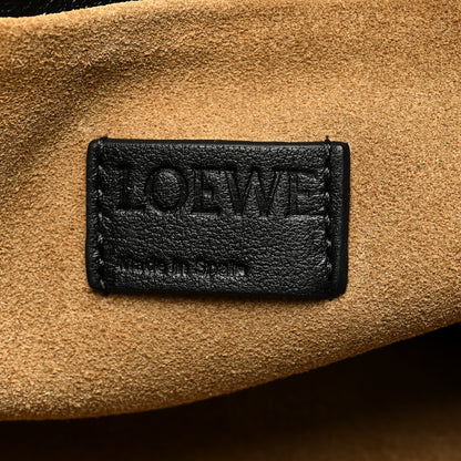 Loewe Nappa Shearling Flamenco Knot Clutch Black 6 of 6