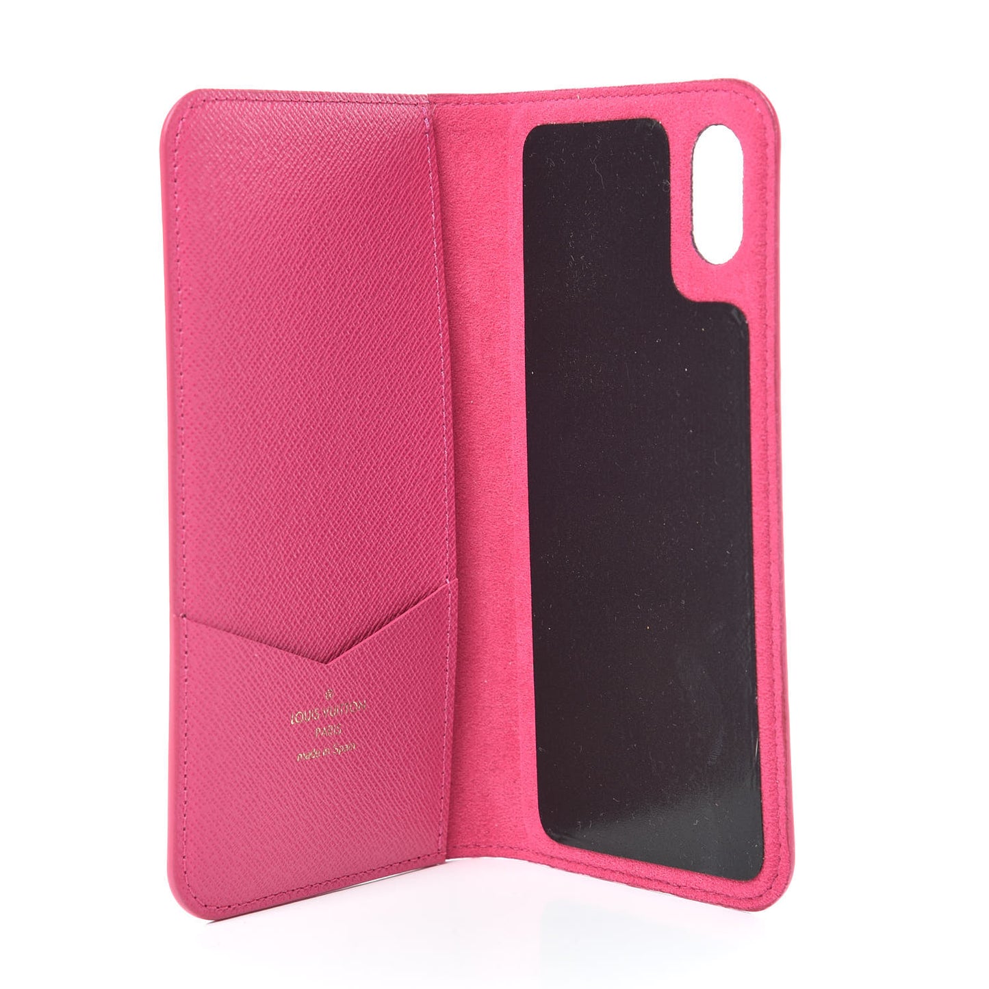Monogram iPhone XS Max Folio Case Rose Pop