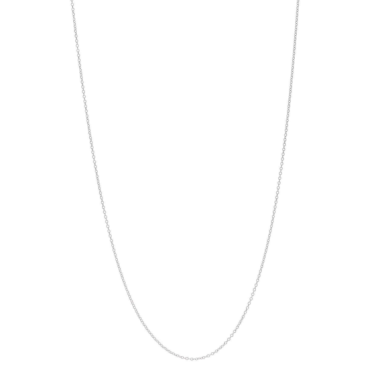 Tiffany 18K White Gold Chain Necklace 18" 1 of 6