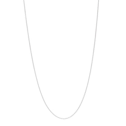 Tiffany 18K White Gold Chain Necklace 18" 1 of 6