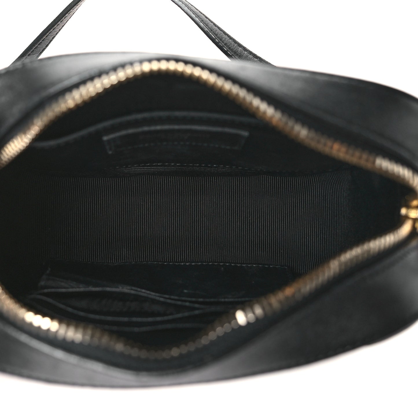 Lambskin Chevron Small Classic Monogram Camera Bag Nero Black
