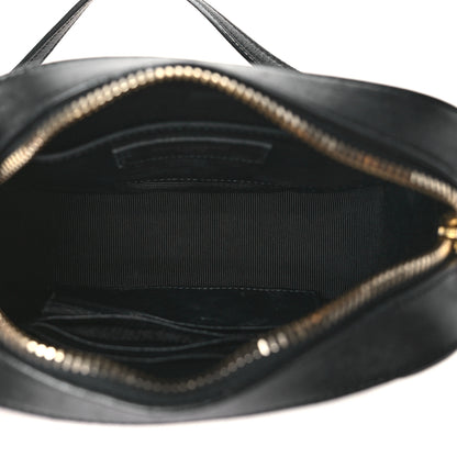 Saint Laurent Lambskin Chevron Small Classic Monogram Camera Bag Nero Black 5 of 11