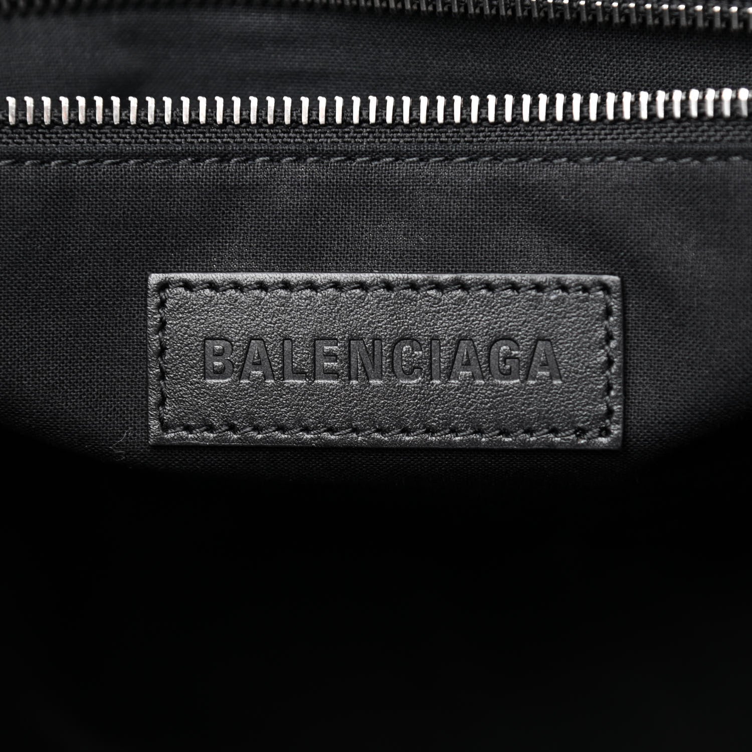 Balenciaga Cotton Canvas Calfskin BB Logo Jumbo Small Tote Bag Black White 6 of 9