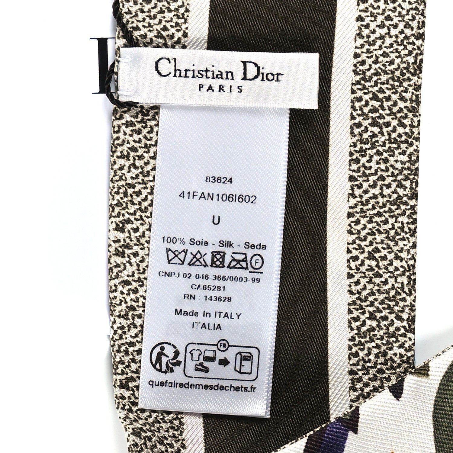 Christian Dior Silk Fantastica Mitzah Scarf Multicolor 3 of 3