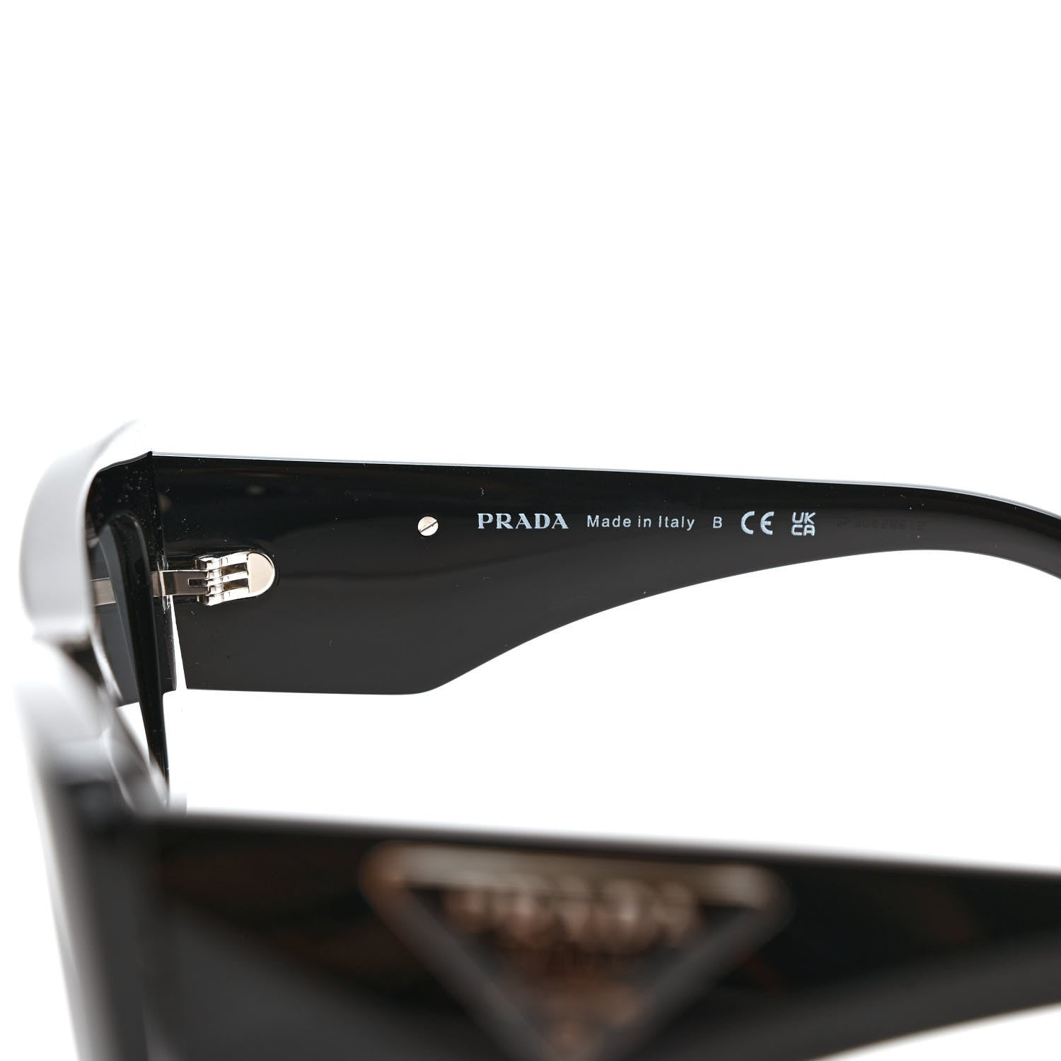 Prada Acetate Symbole Sunglasses SPR 13Z Black 6 of 8