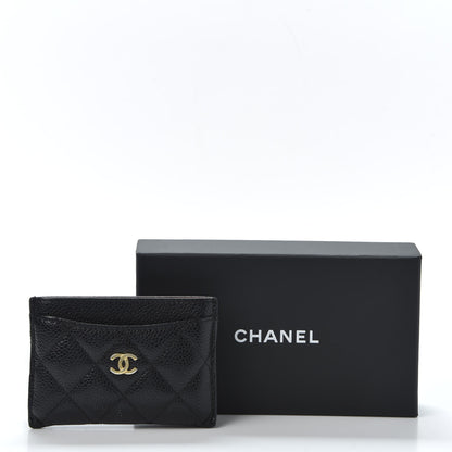 Chanel Caviar Quilted Card Holder Black 10 of 10