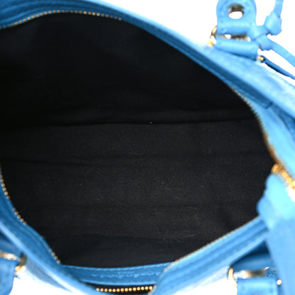 Balenciaga Agneau Giant 12 Gold Hardware Mini City Bleu Azur Clair 4 of 14