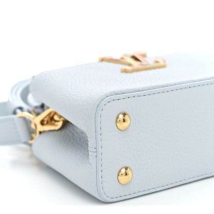 Louis Vuitton LV X TM Taurillon Capucines East West Mini Olympe Blue 8 of 11