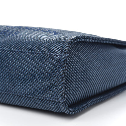 Chanel Canvas Mini Deauville Tote Denim Blue 9 of 11