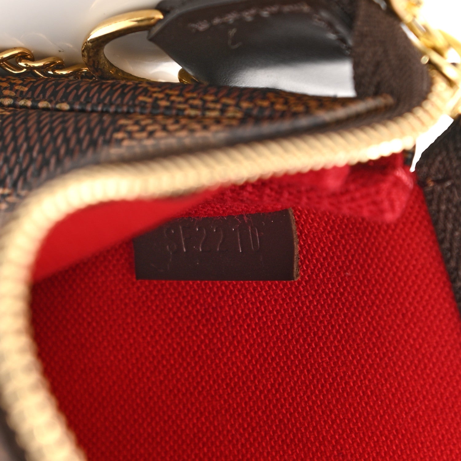 Louis Vuitton Damier Ebene Mini Pochette Accessories 7 of 9