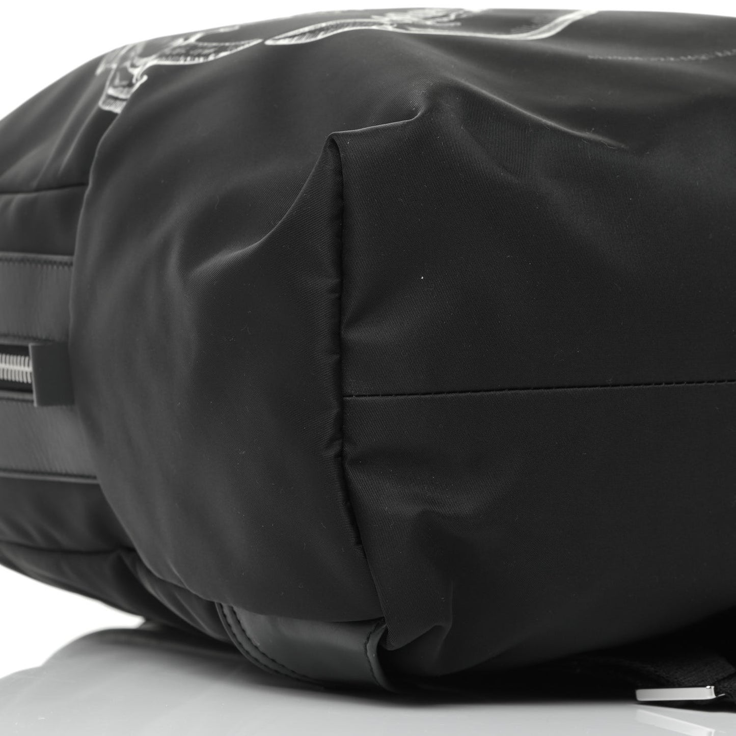 Nylon Lion Skull Backpack Black