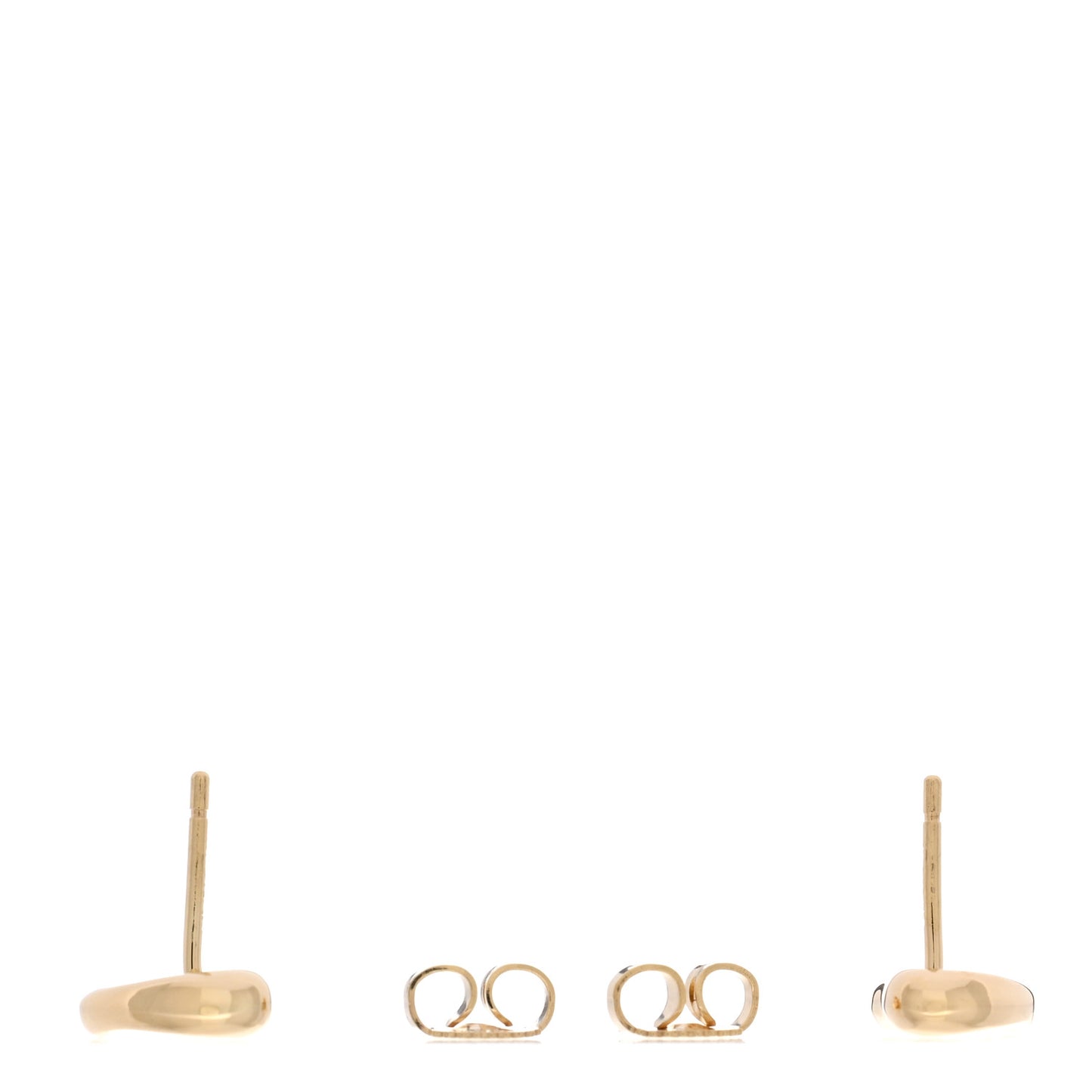 18K Yellow Gold 10mm Elsa Peretti Full Heart Earrings