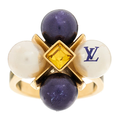 Louis Vuitton Pearl Cry Me A River Ring M 1 of 9