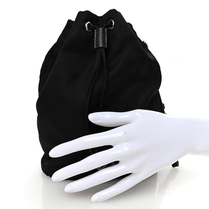 Prada Re-Nylon Saffiano Bucket Wristlet Black 2 of 9