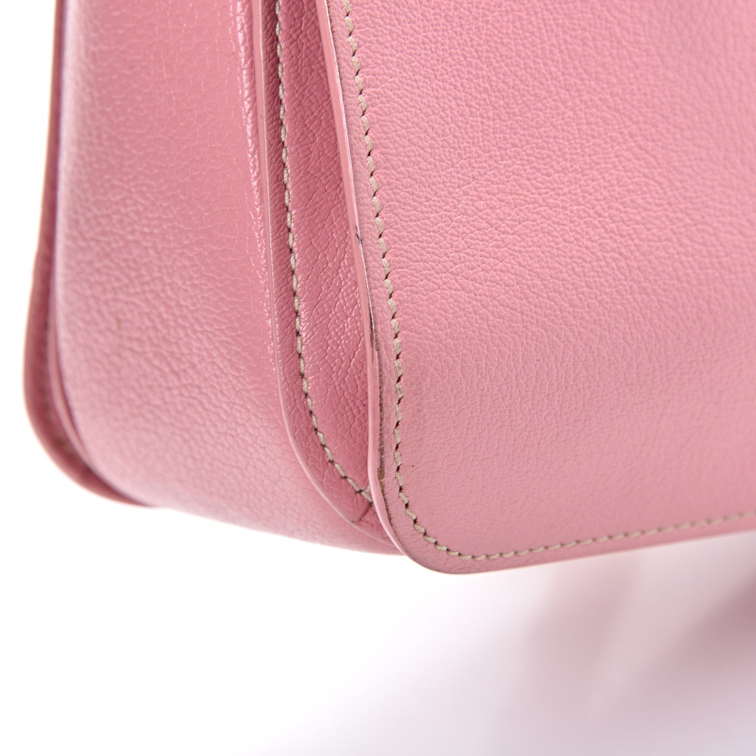 Miu Miu Goatskin Madras Shopping Tote Rosa 18 of 27