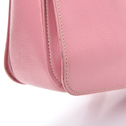 Miu Miu Goatskin Madras Shopping Tote Rosa 18 of 27