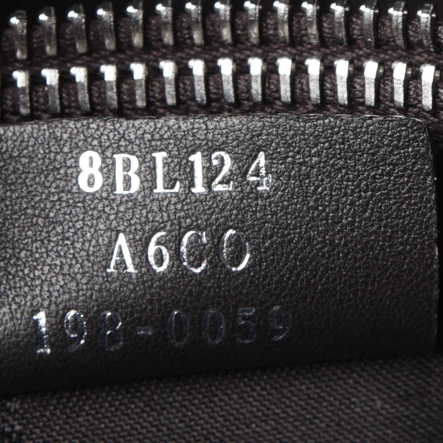 Fendi Vitello Dolce Bi-Color FF 1974 Embossed Medium By The Way Boston Bag Nebula Maya Black 8 of 13