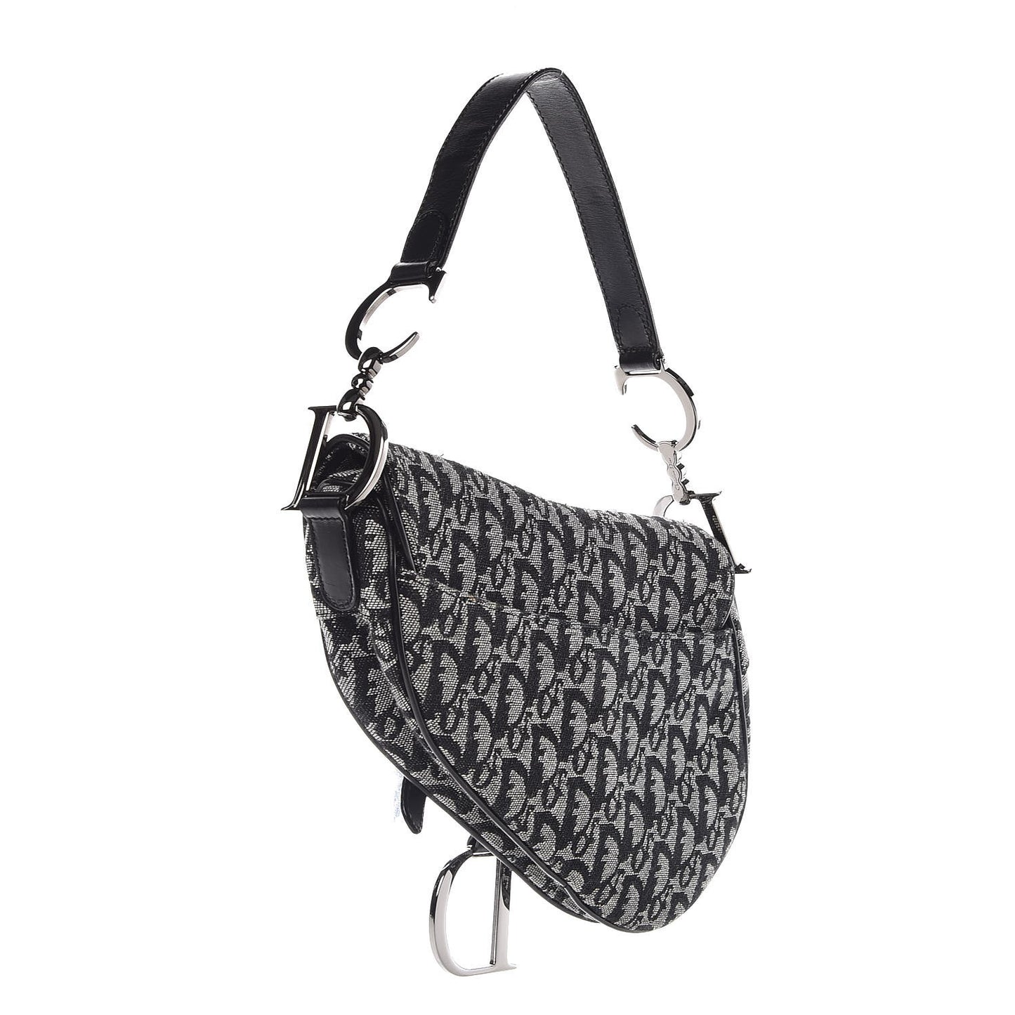 Monogram Saddle Bag Black