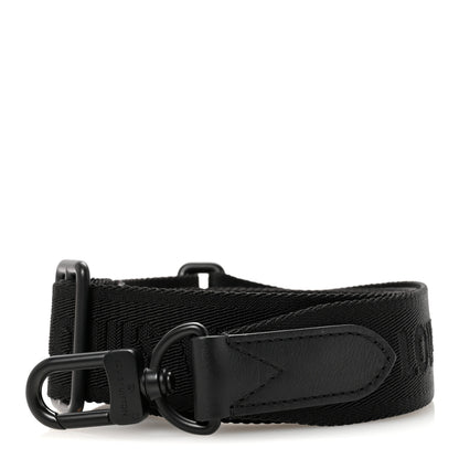 Louis Vuitton Nylon Calfskin Shoulder Strap Black Black 1 of 6