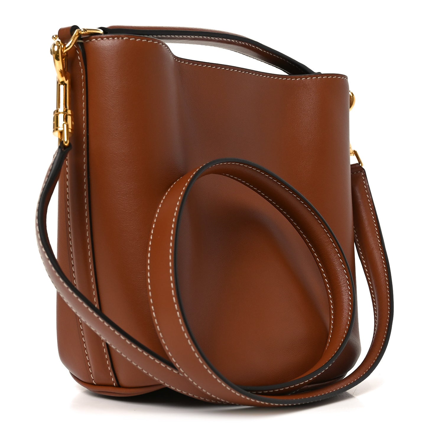 Smooth Calfskin Teen Bucket 16 Tan