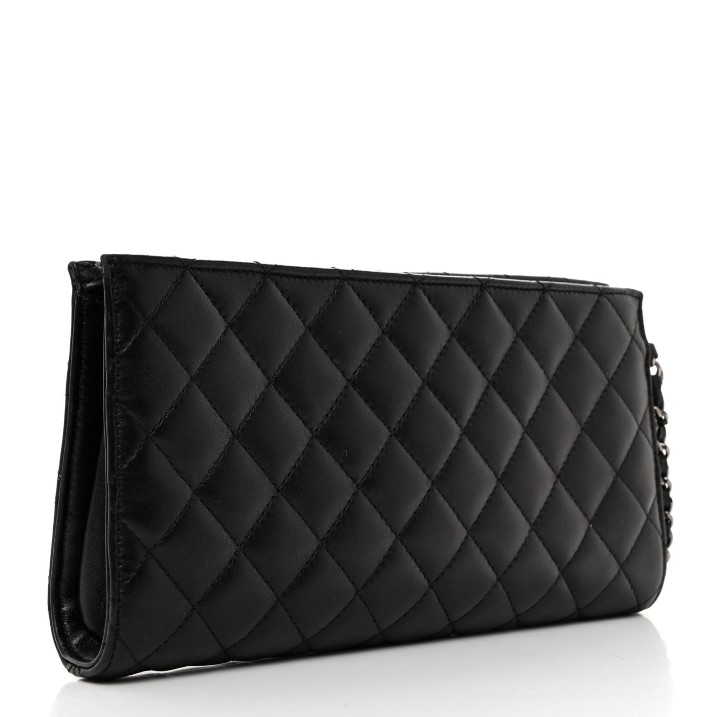 Lambskin Mineral Nights Pochette Wristlet Gold Black