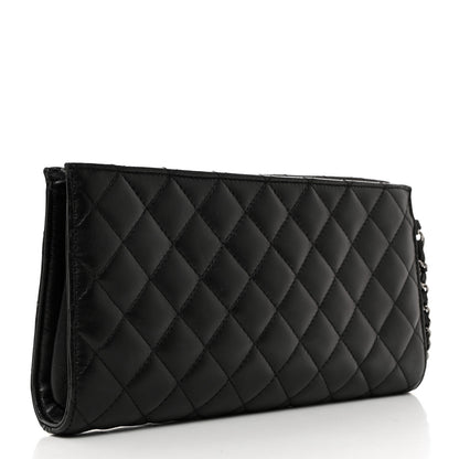 Chanel Lambskin Mineral Nights Pochette Wristlet Gold Black 3 of 7
