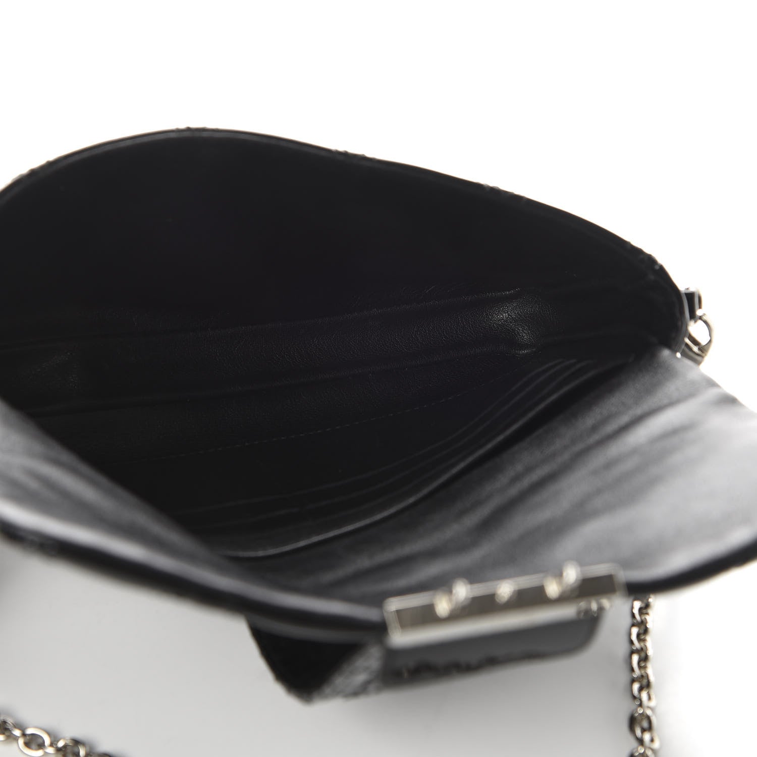 Christian Dior Patent Cannage New Lock Pouch Black 5 of 8
