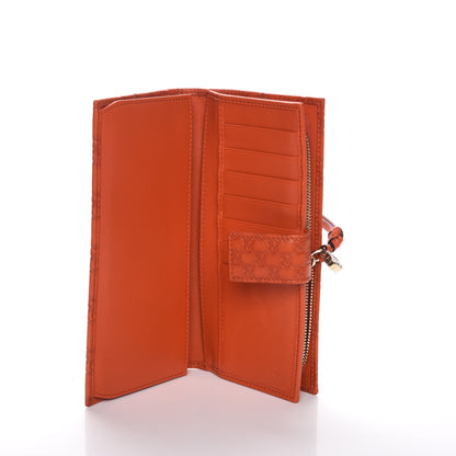 Gucci Guccissima Bree Long Flap Wallet Orange 5 of 8