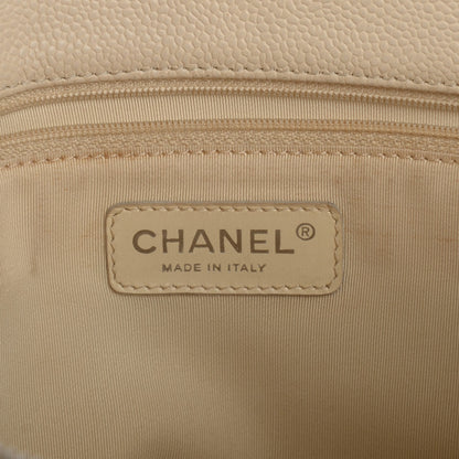 Chanel Caviar Quilted Grand Shopping Tote GST White 6 of 7