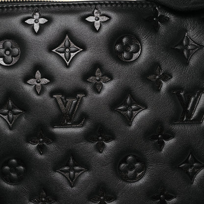 Louis Vuitton Lambskin Embossed Monogram Coussin PM Black 9 of 13