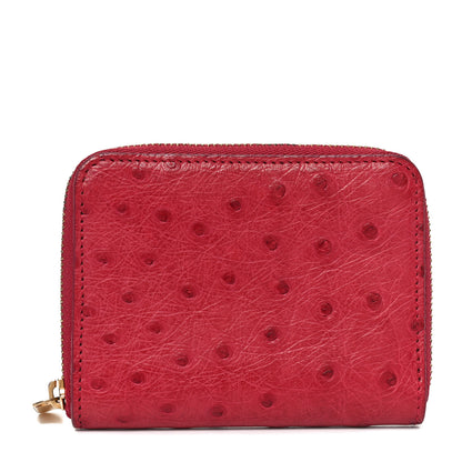 Louis Vuitton Ostrich Zippy Coin Purse Magenta 1 of 6