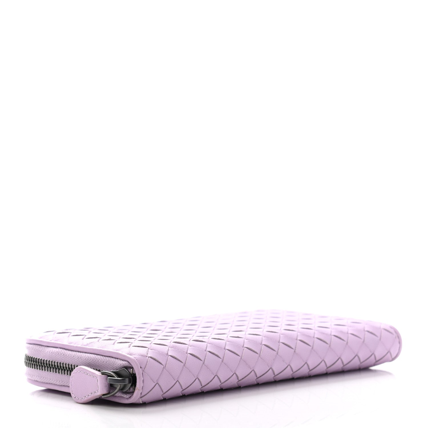 Bottega Veneta Nappa Intrecciato Zip Around Wallet Lilac 4 of 10