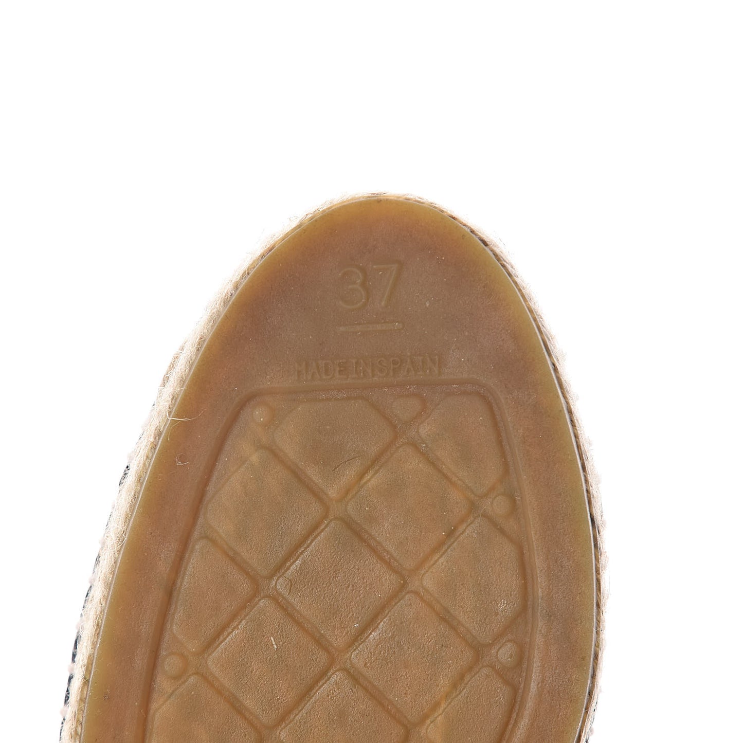 Lambskin CC Espadrilles 37 Dark Navy