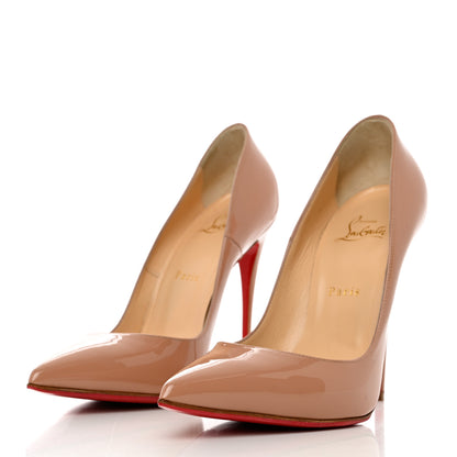Christian Louboutin Patent So Kate 120 Pumps 40 Nude 3 of 8