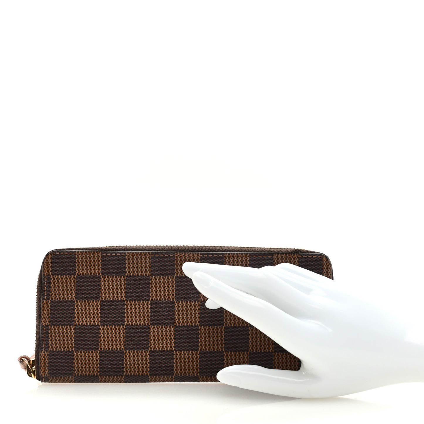 Damier Ebene Clemence Wallet Rose Ballerine