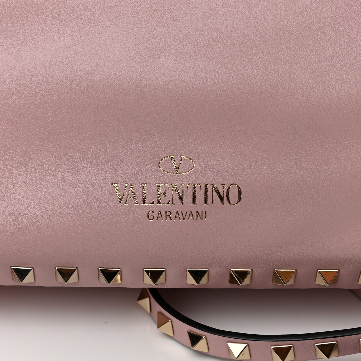 Vitello Small Rockstud Tote Water Rose