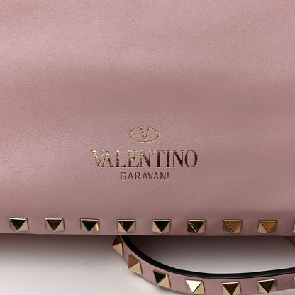 Valentino Garavani Vitello Small Rockstud Tote Water Rose 7 of 10