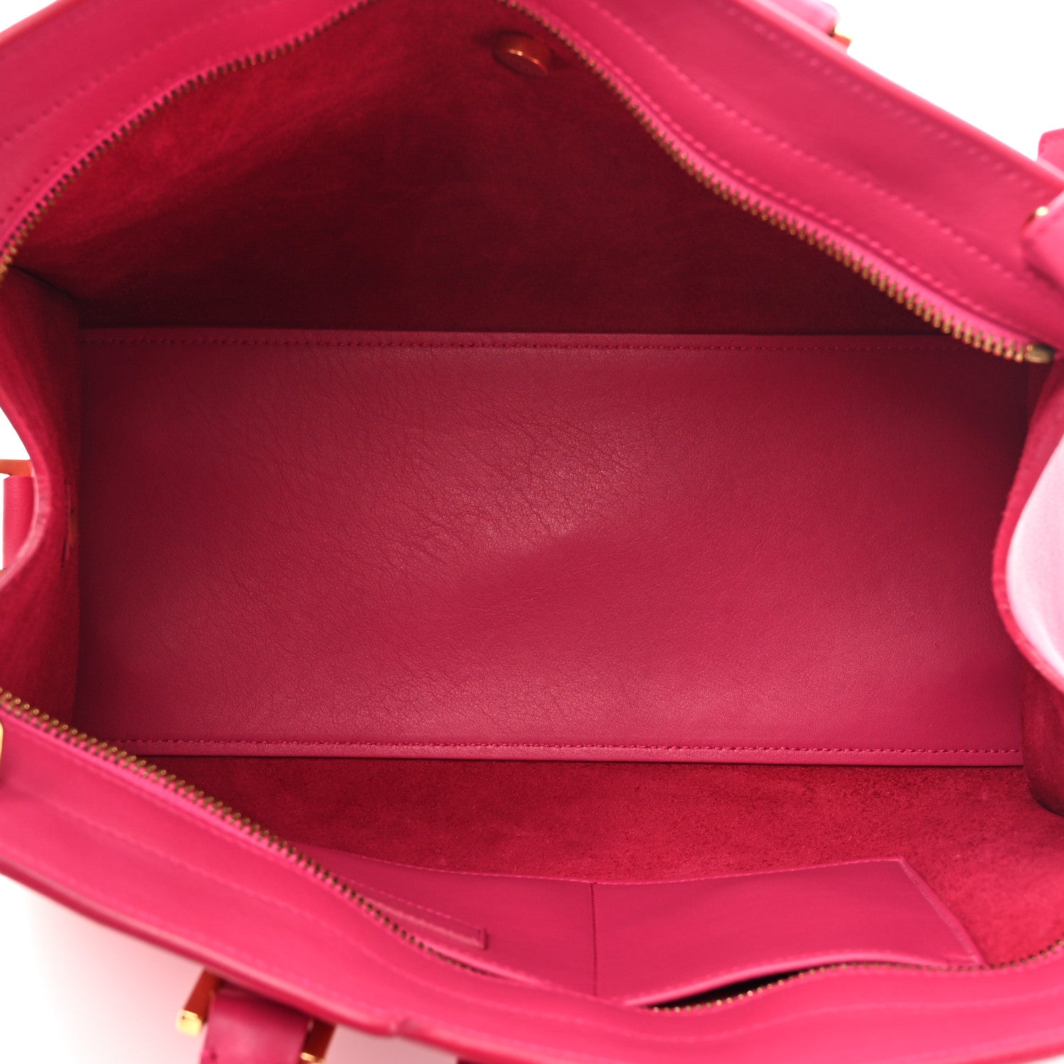 Saint Laurent Calfskin Small Classic Y Cabas Fuchsia 5 of 14