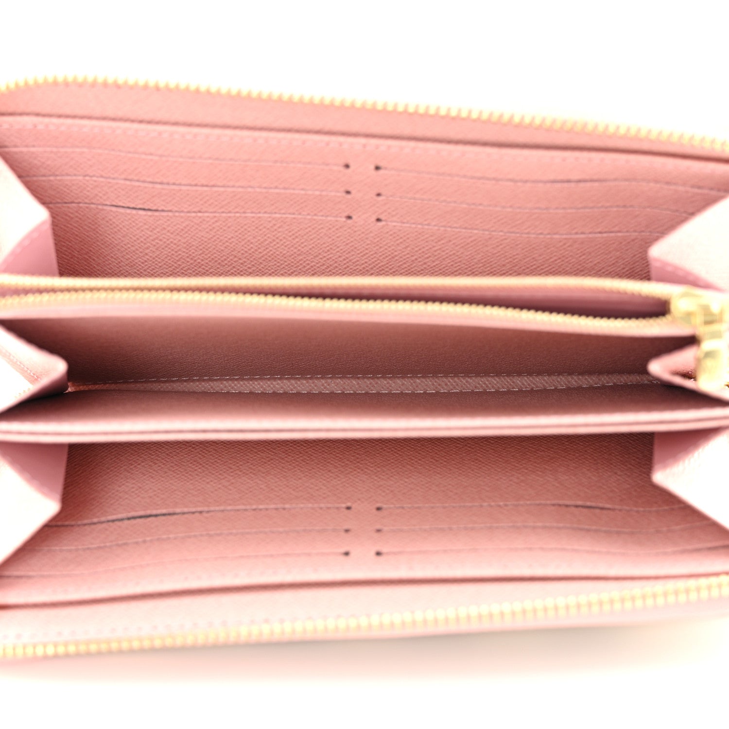 Louis Vuitton Damier Azur Zippy Wallet Rose Ballerine 5 of 7