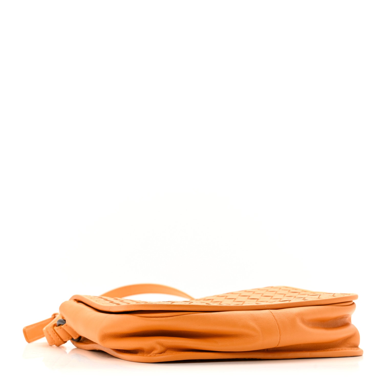 Bottega Veneta Nappa Intrecciato Flap Crossbody Orange 4 of 12