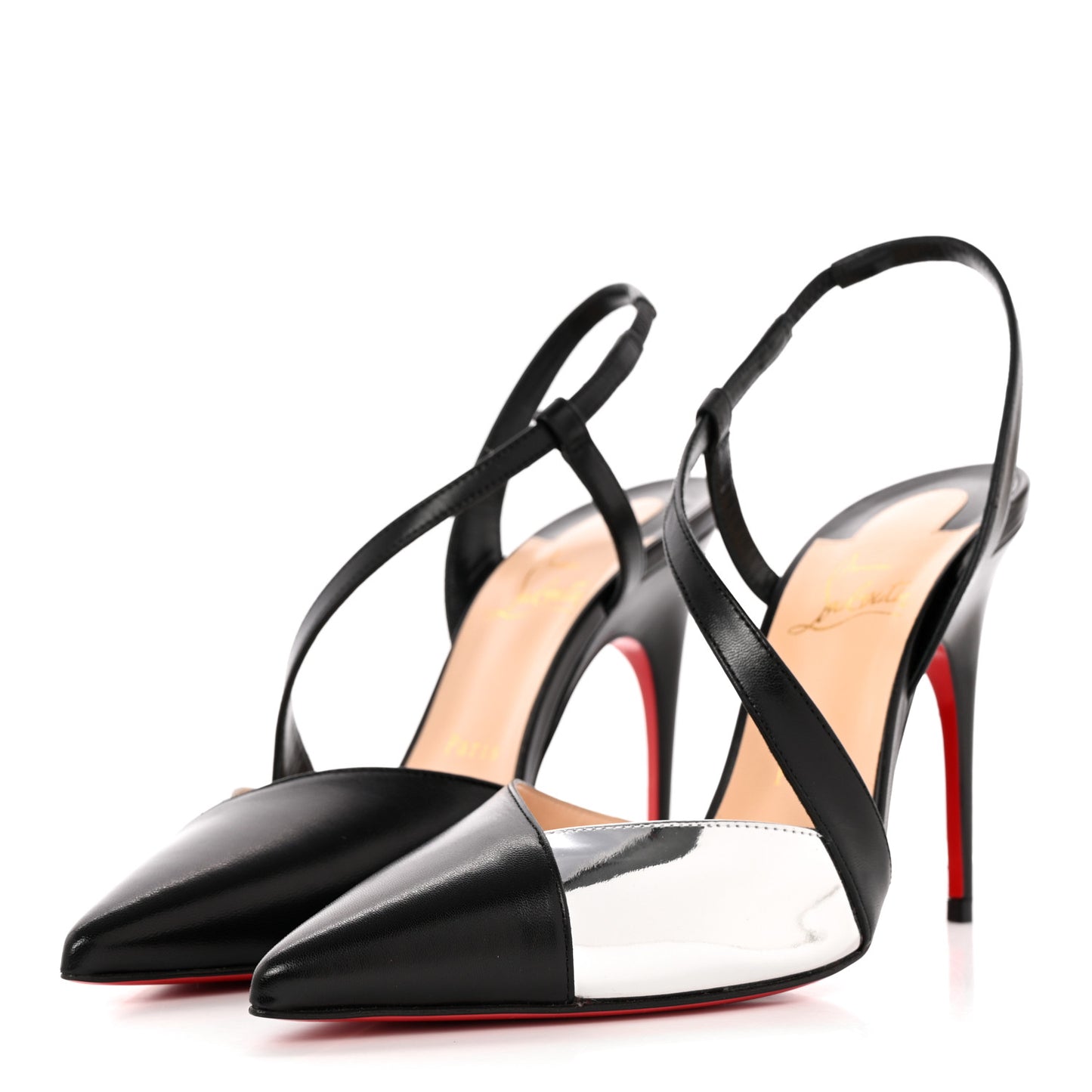 Nappa Platina 100 Pumps 38.5 Black Silver