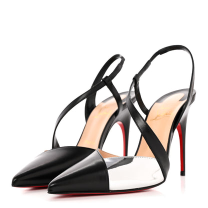 Christian Louboutin Nappa Platina 100 Pumps 38.5 Black Silver 3 of 11