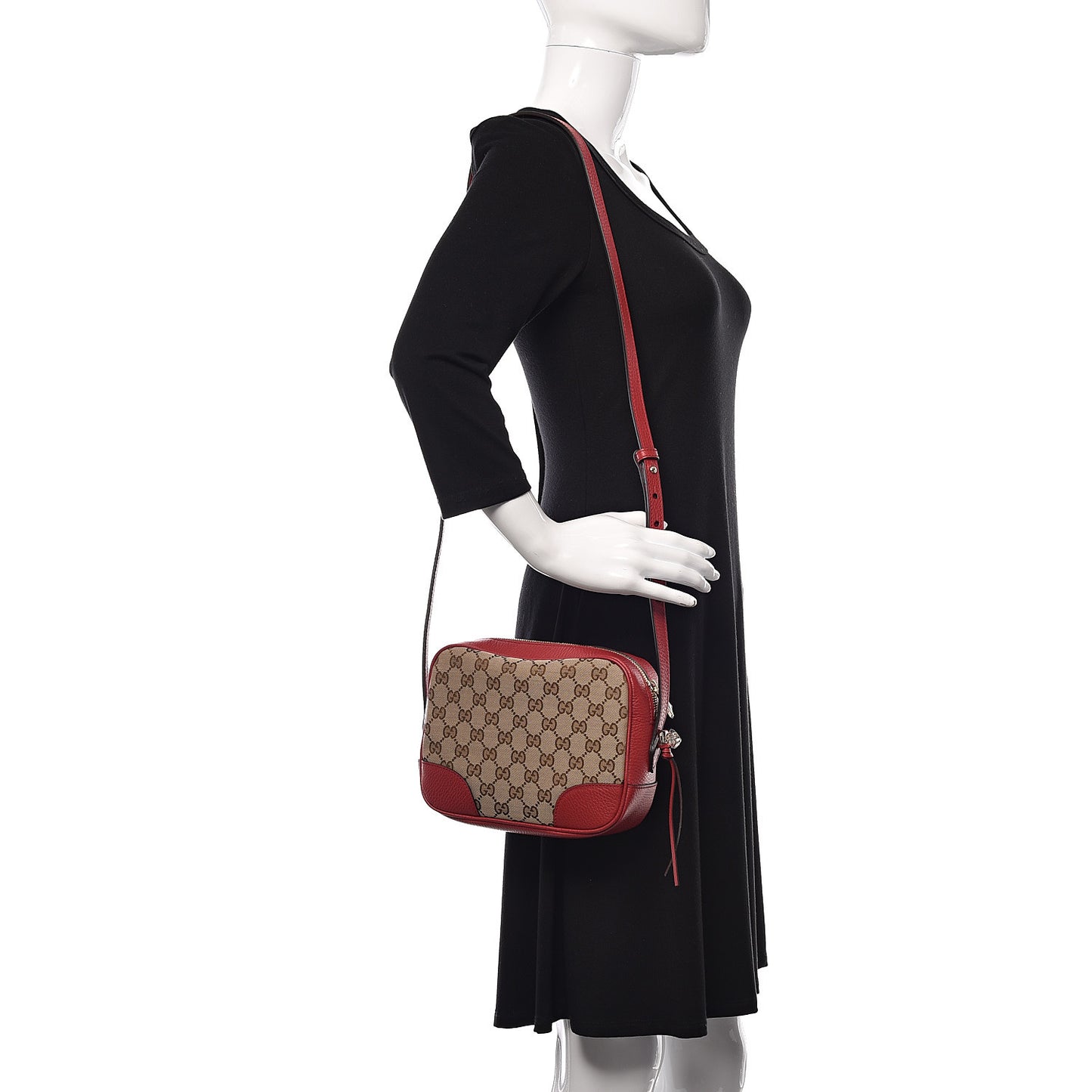 Monogram Mini Bree Messenger Bag Red