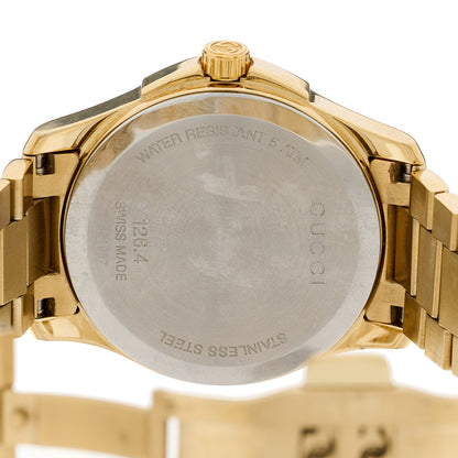 Gucci Stainless Steel 38mm G-Timeless Diamante Quartz Watch Gold 4 of 4
