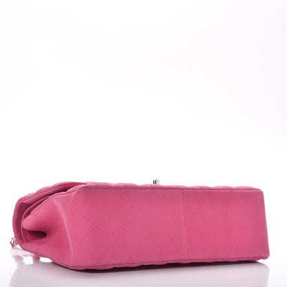 Chanel Iridescent Caviar Quilted Jumbo Double Flap Pink 11 of 11