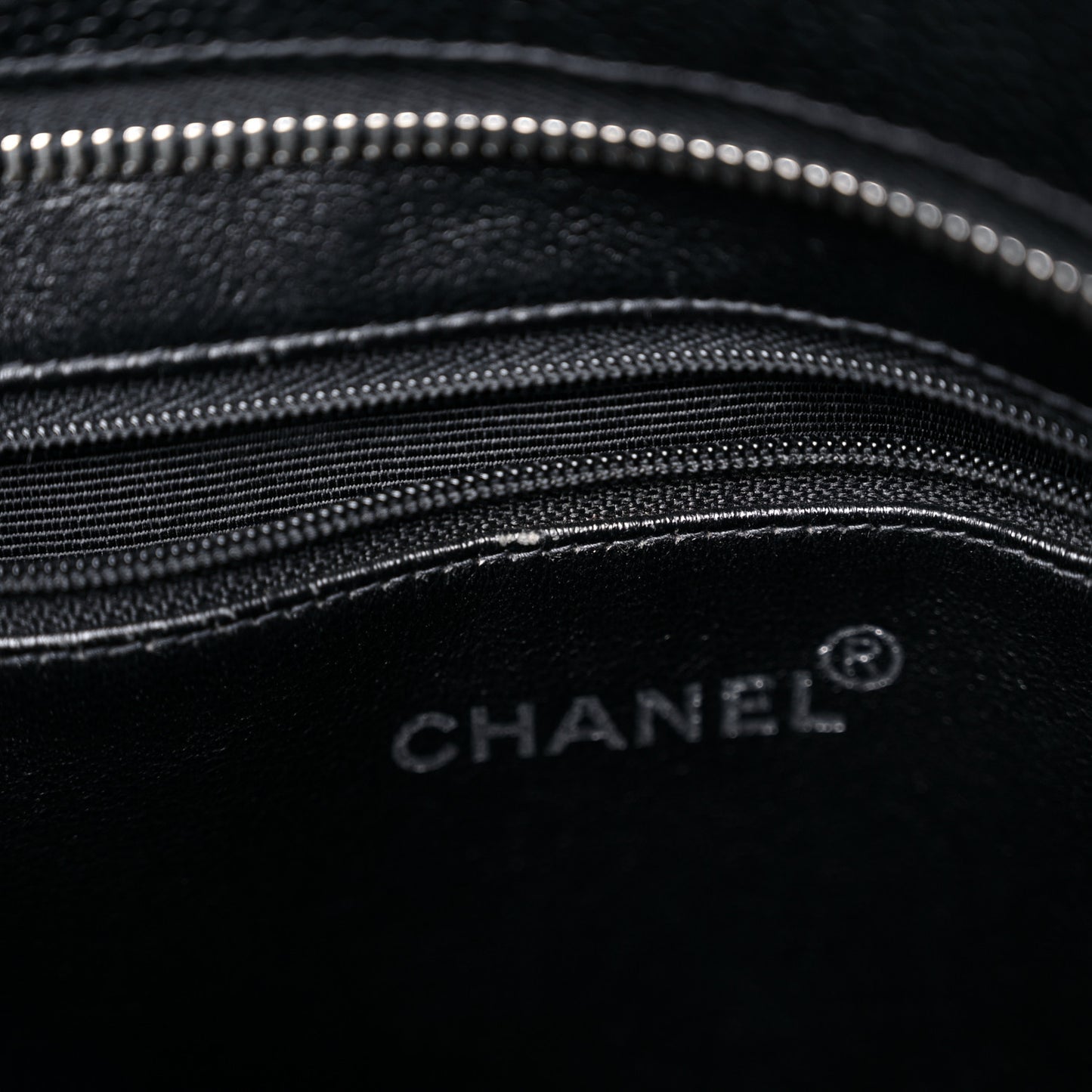 Caviar Quilted Medallion Tote Black