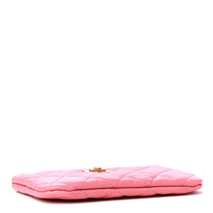 Chanel Aged Calfskin Quilted Small Reissue Cosmetic Case Pink 3 of 4